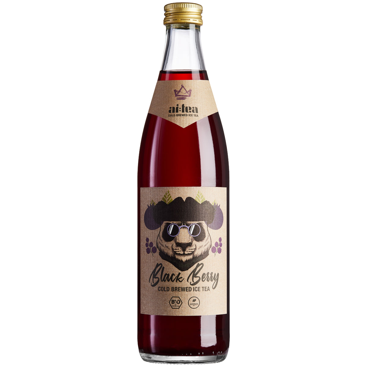 12x 0,5l ai:tea Bio Cold Brewed Ice Tea Black Berry – just green GmbH